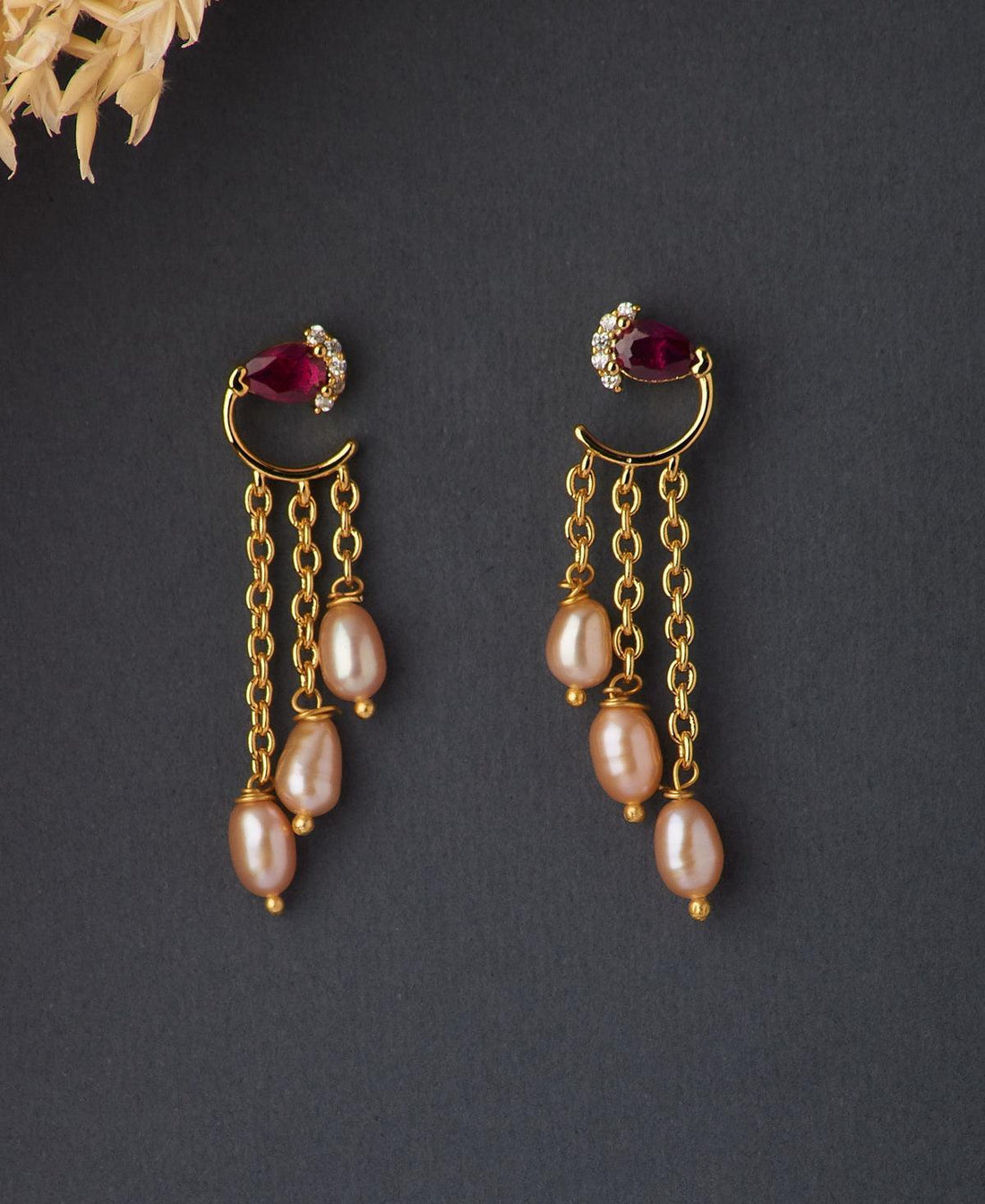 Pretty & Classy Hanging Pearl Earring - Chandrani Pearls