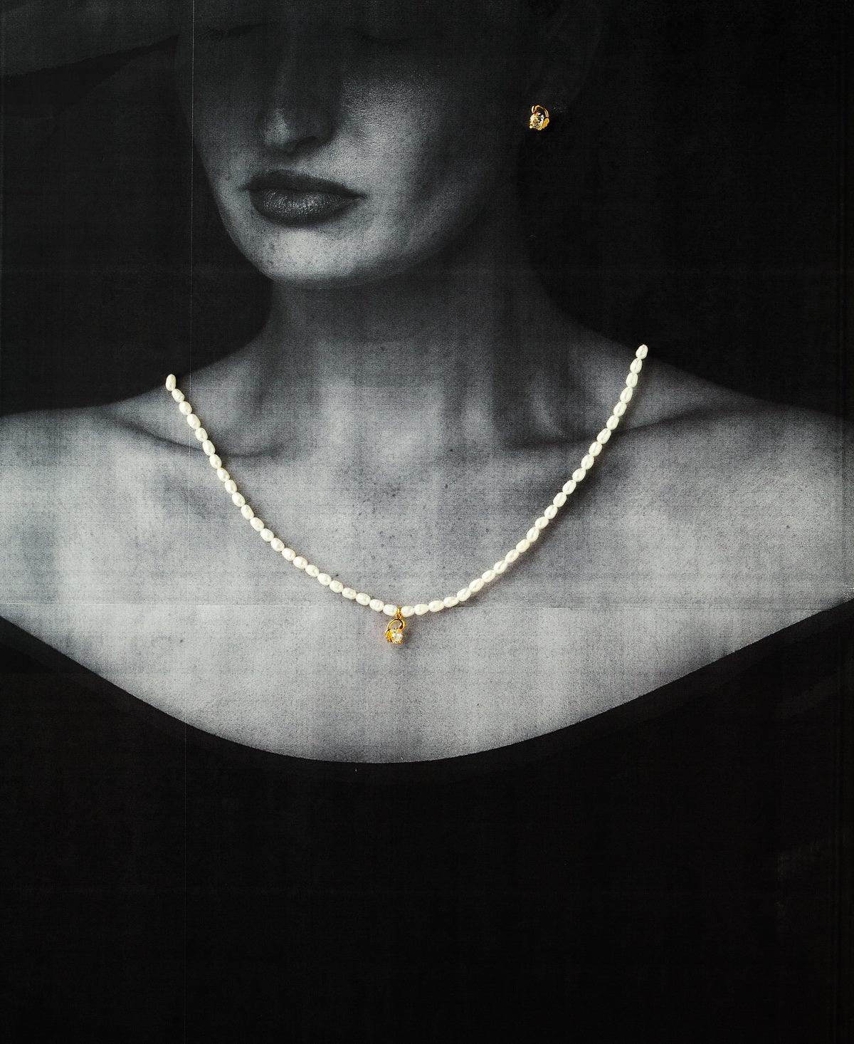 Pretty Duck Shaped Real Pearl Necklace Set - Chandrani Pearls