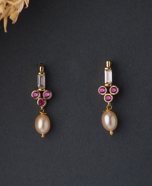 Pretty Hanging Pearl Earring - Chandrani Pearls