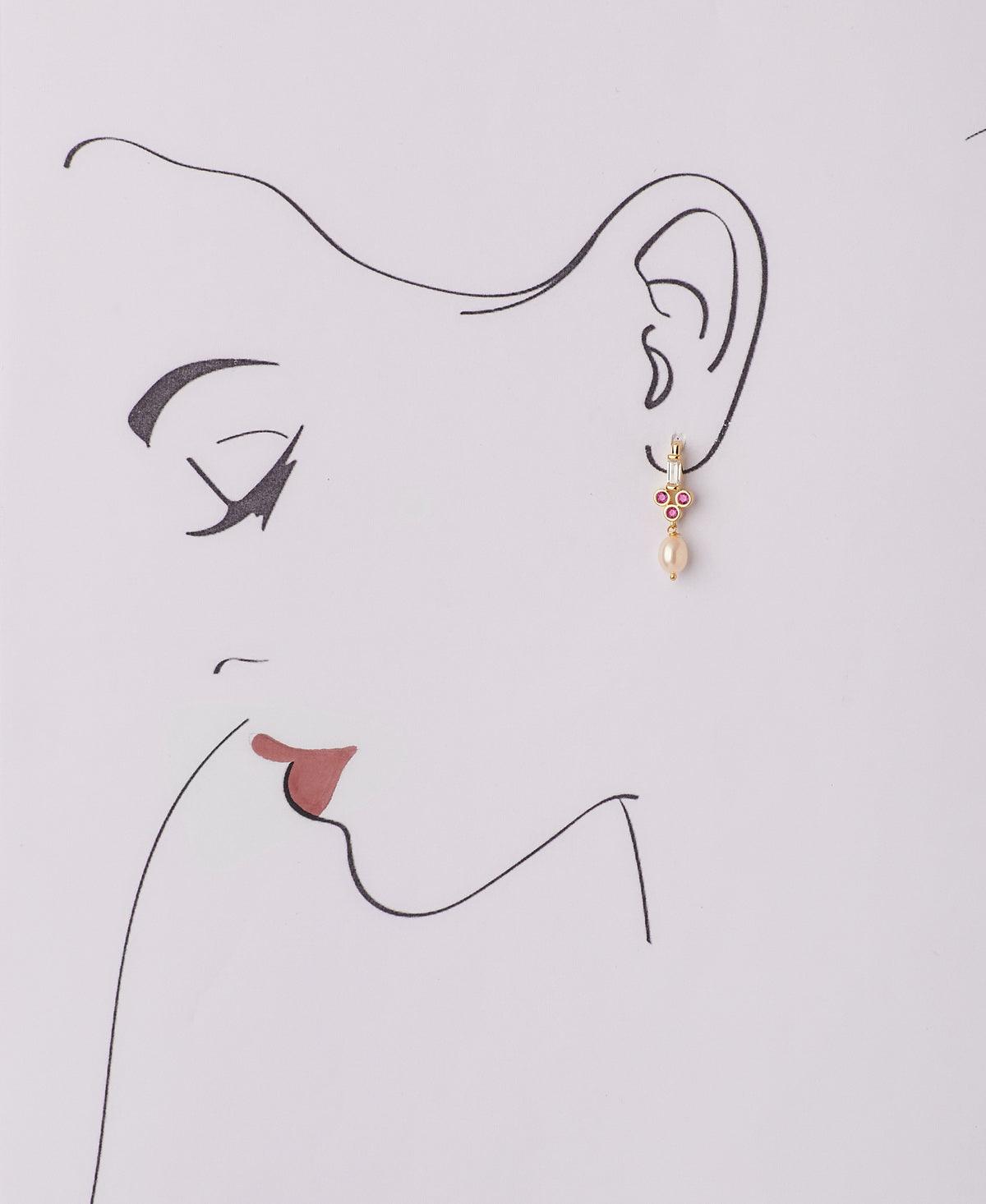 Pretty Hanging Pearl Earring - Chandrani Pearls