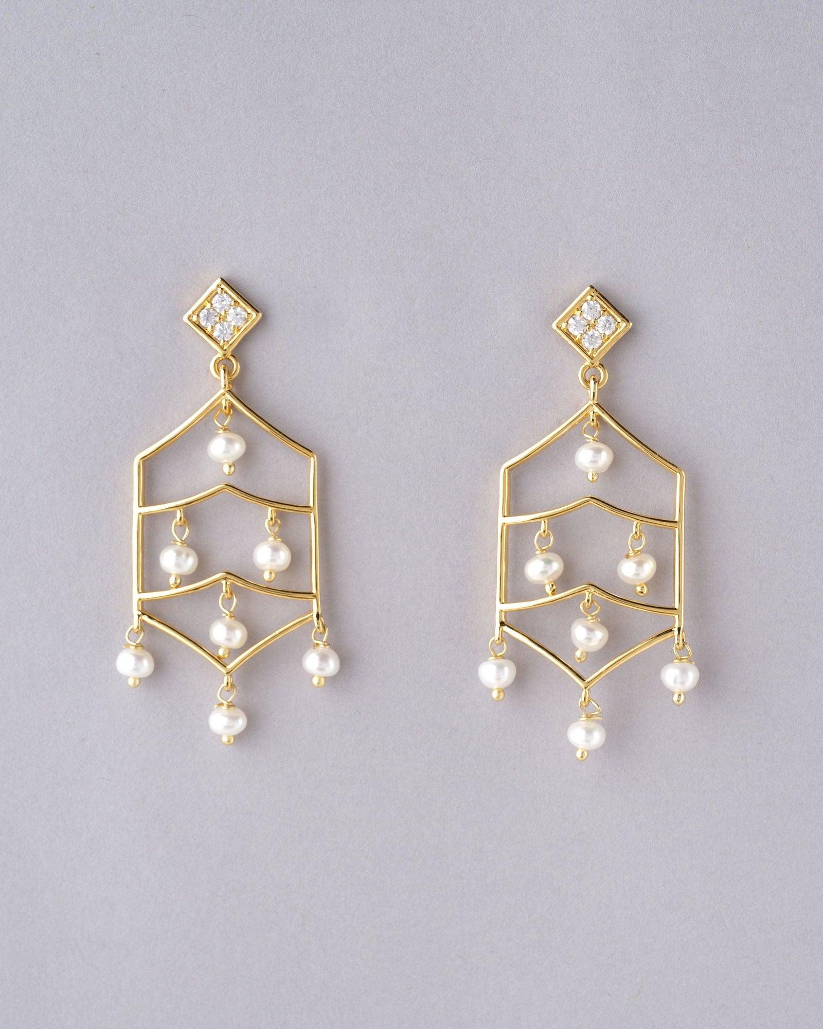 Pretty Light Weight Jhumka T25706 - Chandrani Pearls