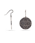 Pretty Oxidized Silver Earring - Chandrani Pearls