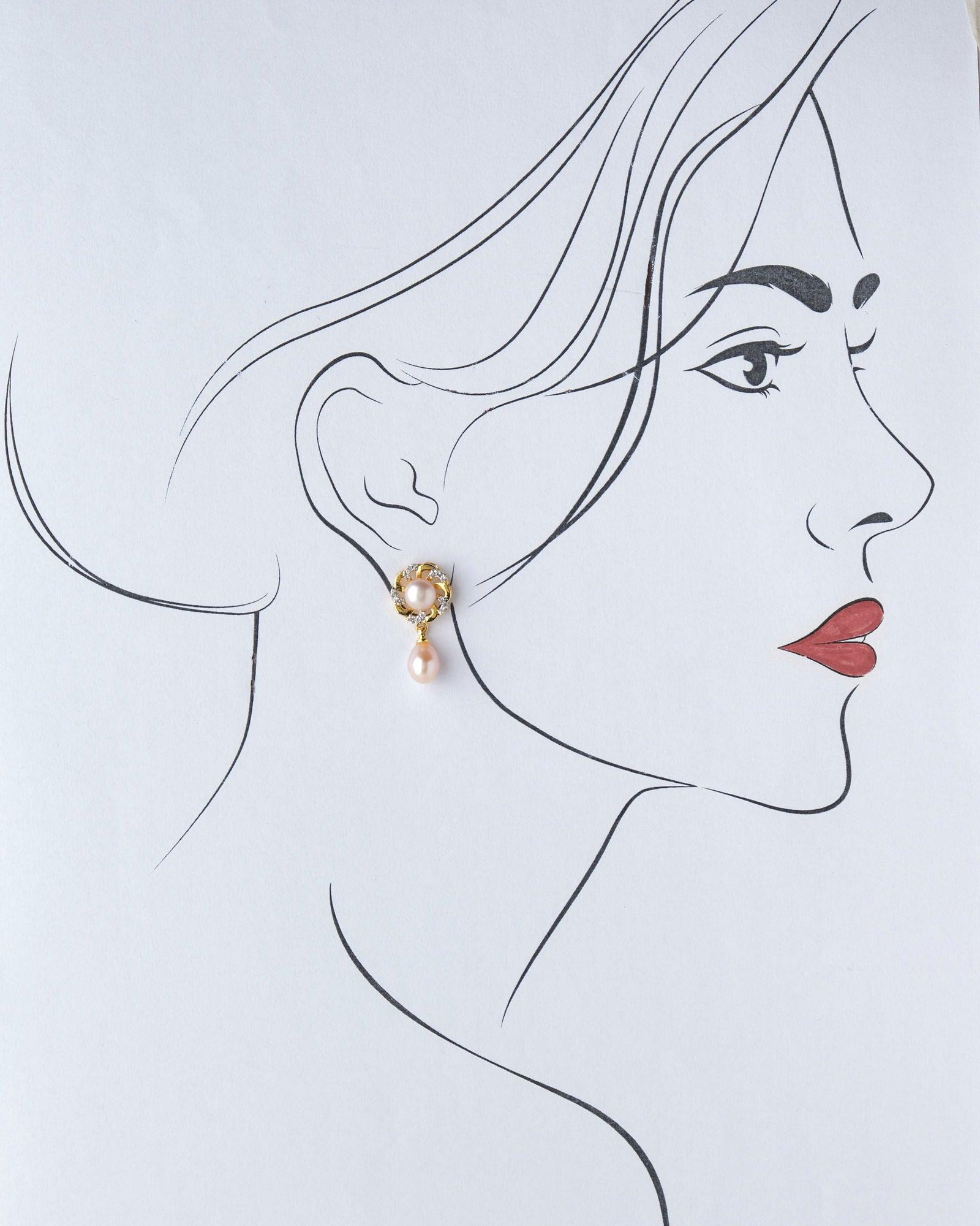 Pretty Pearl Earring - Chandrani Pearls