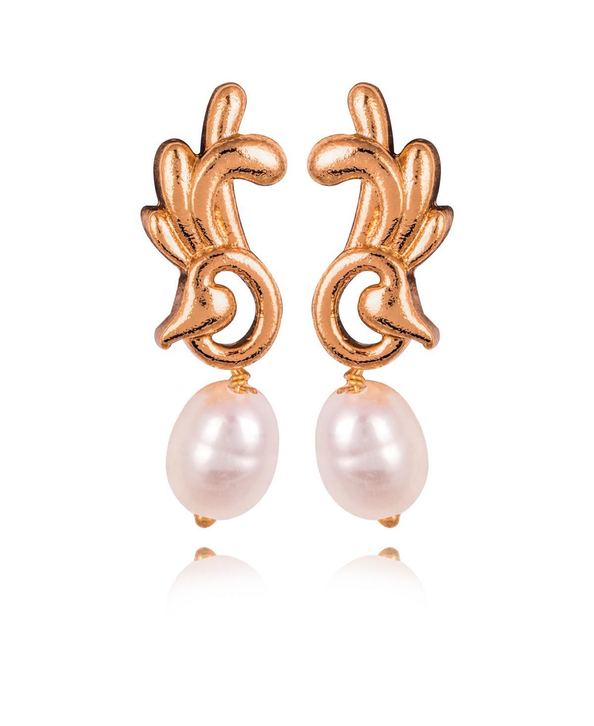 Pretty Pearl Hanging Earrings - Chandrani Pearls