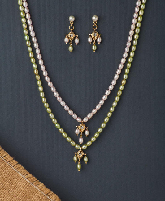 Pretty Pearl Necklace Set - Chandrani Pearls