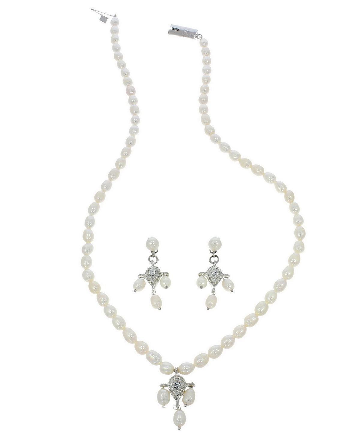 Pretty Pearl Necklace Set - Chandrani Pearls