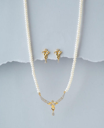 Pretty Pearl Necklace Set - Chandrani Pearls