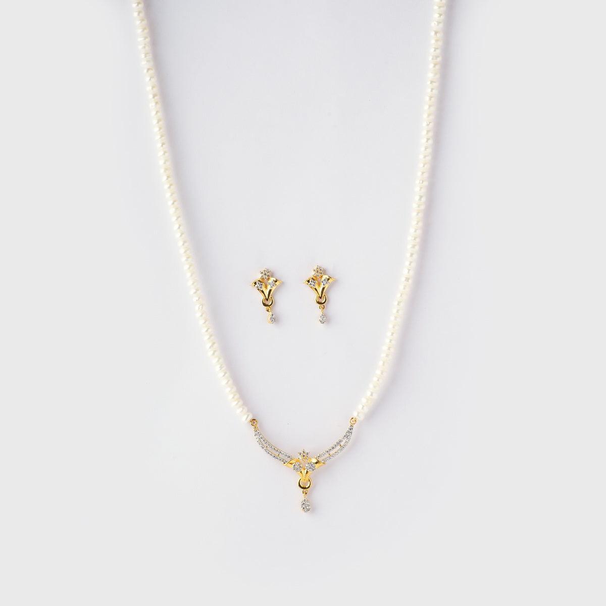 Pretty Pearl Necklace Set - Chandrani Pearls