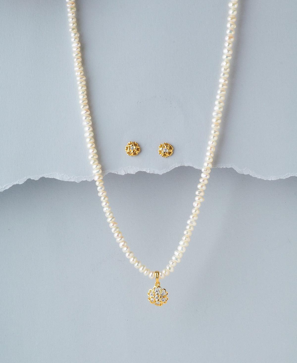 Pretty Pearl Necklace Set - Chandrani Pearls