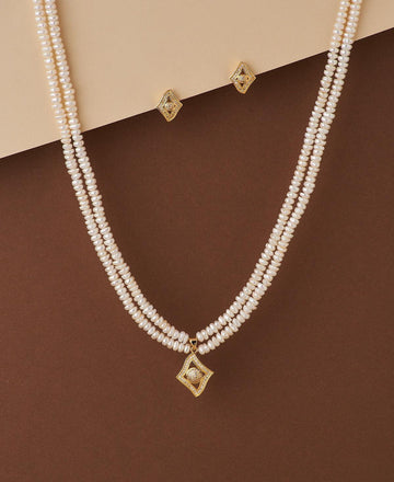 Pretty Pearl Necklace Set - Chandrani Pearls