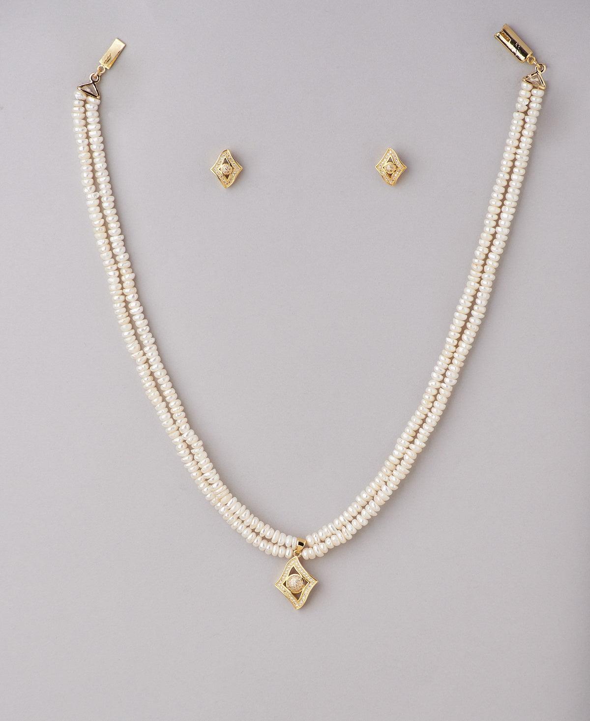 Pretty Pearl Necklace Set - Chandrani Pearls