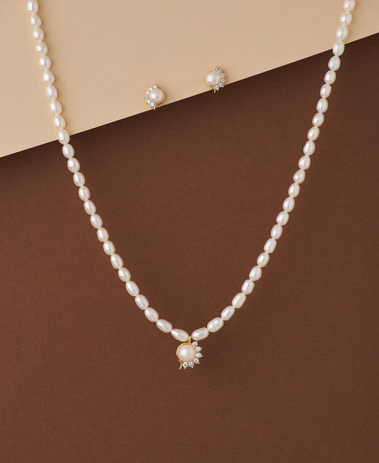 Pretty Pearl Necklace Set - Chandrani Pearls