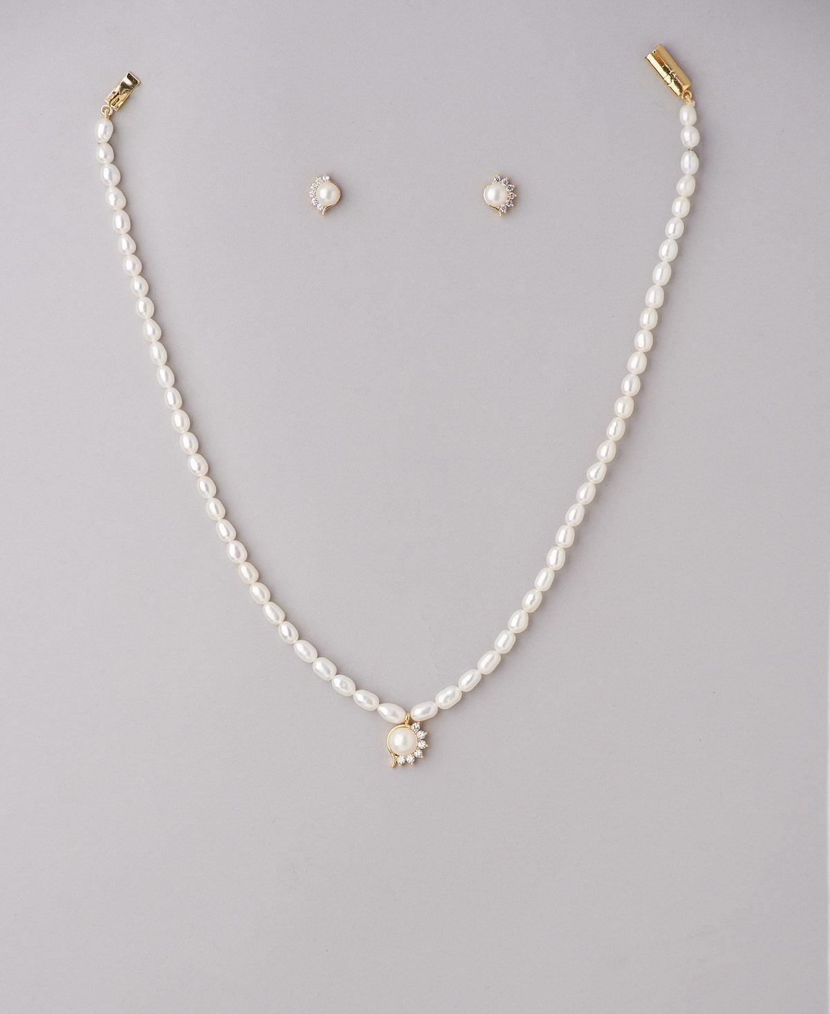 Pretty Pearl Necklace Set - Chandrani Pearls