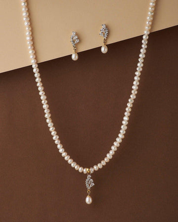 Pretty Pearl Necklace Set - Chandrani Pearls