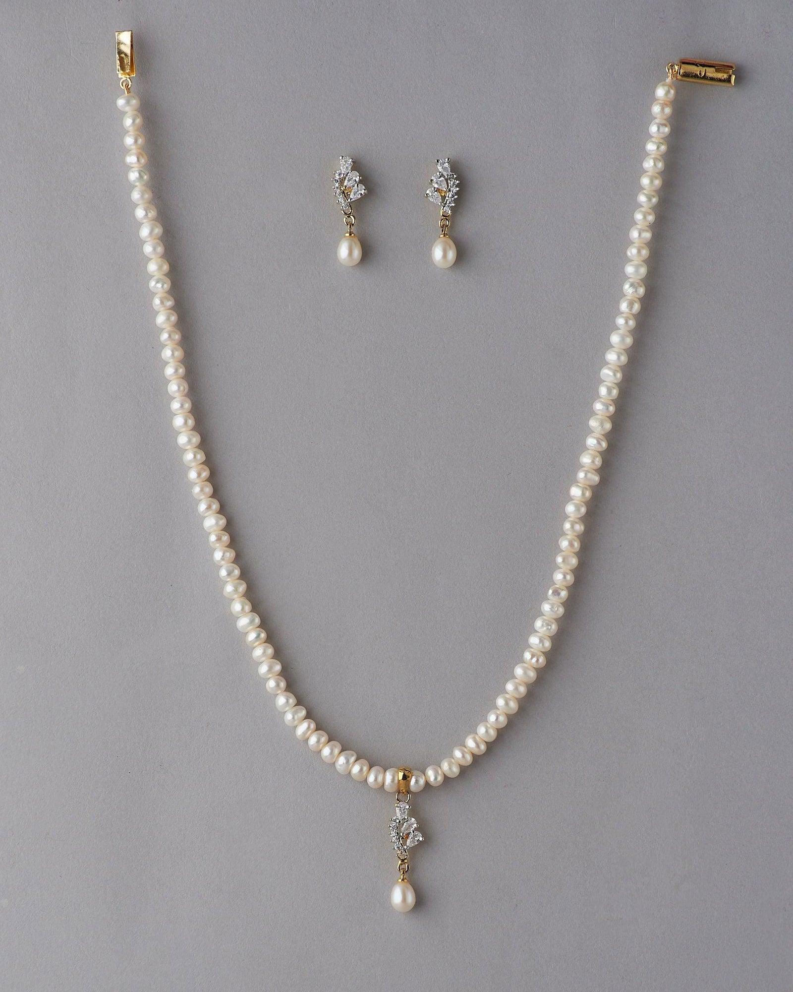 Pretty Pearl Necklace Set - Chandrani Pearls