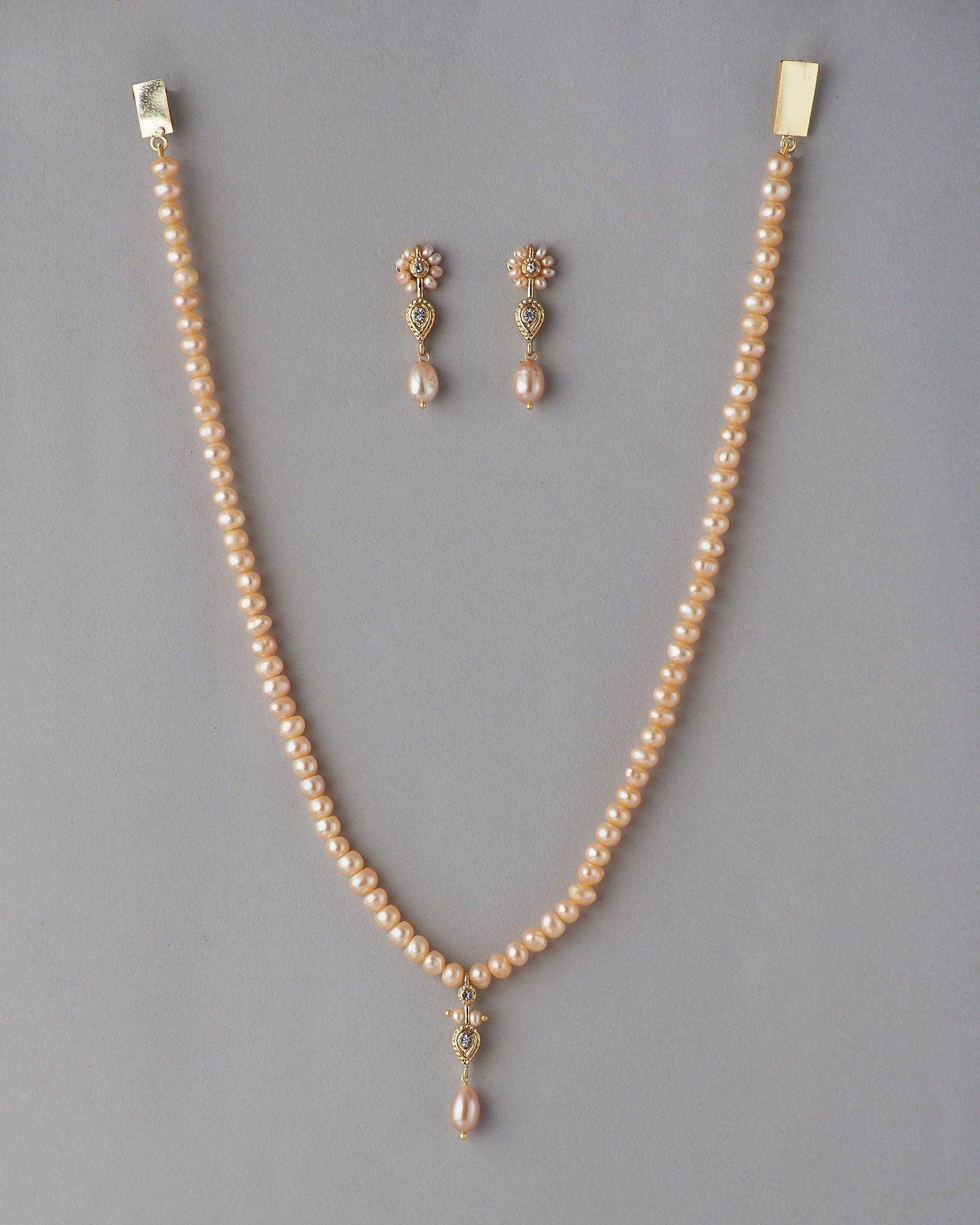 Pretty Pearl Necklace Set - Chandrani Pearls