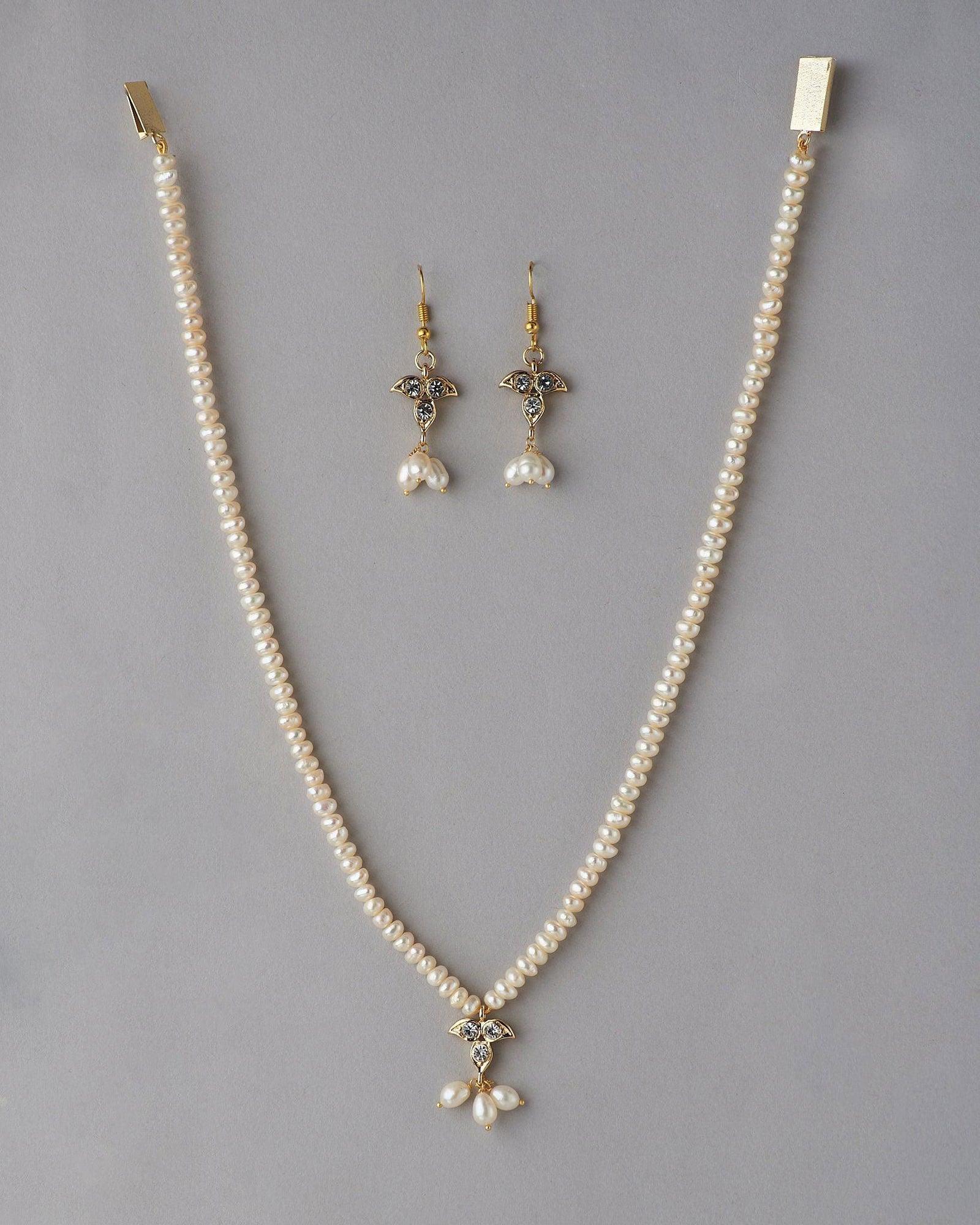 Pretty Pearl Necklace Set - Chandrani Pearls