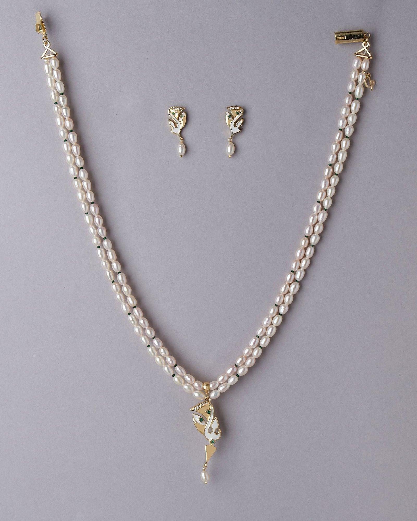 Pretty Pearl Necklace Set - Chandrani Pearls