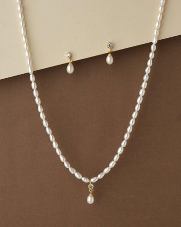 Pretty Pearl Necklace Set - Chandrani Pearls