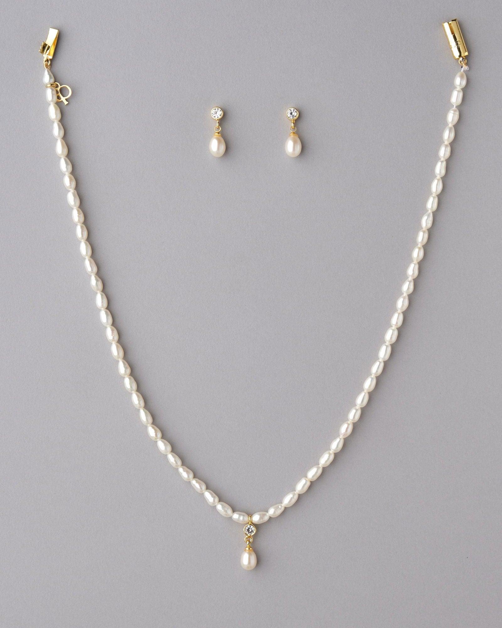 Pretty Pearl Necklace Set - Chandrani Pearls