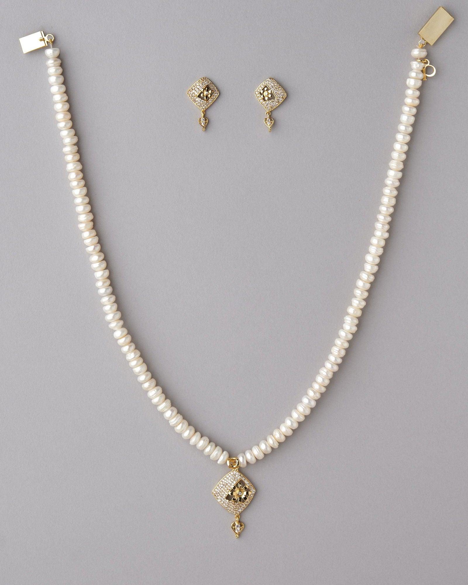 Pretty Pearl Necklace Set - Chandrani Pearls