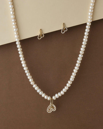 Pretty Pearl Necklace Set - Chandrani Pearls