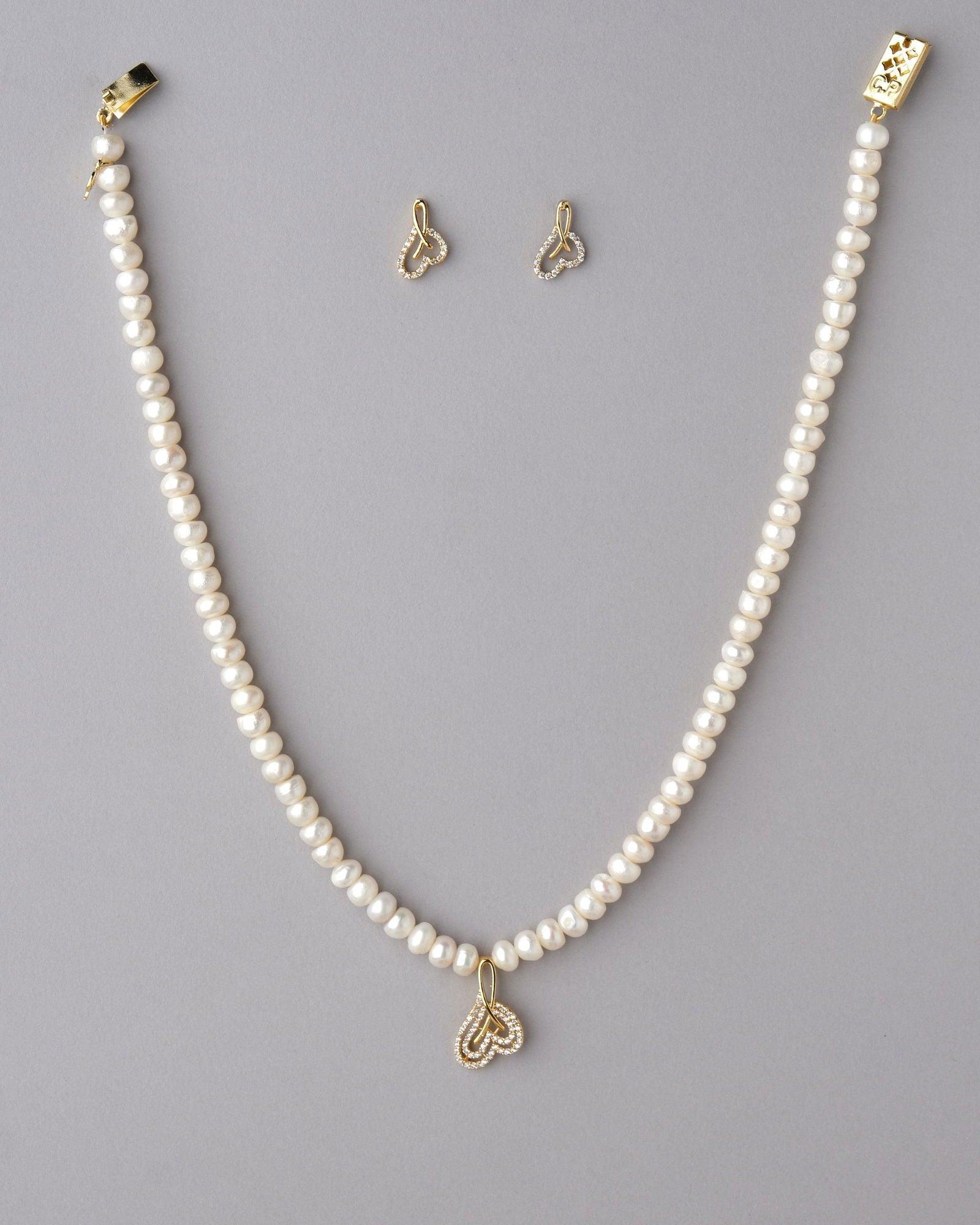 Pretty Pearl Necklace Set - Chandrani Pearls