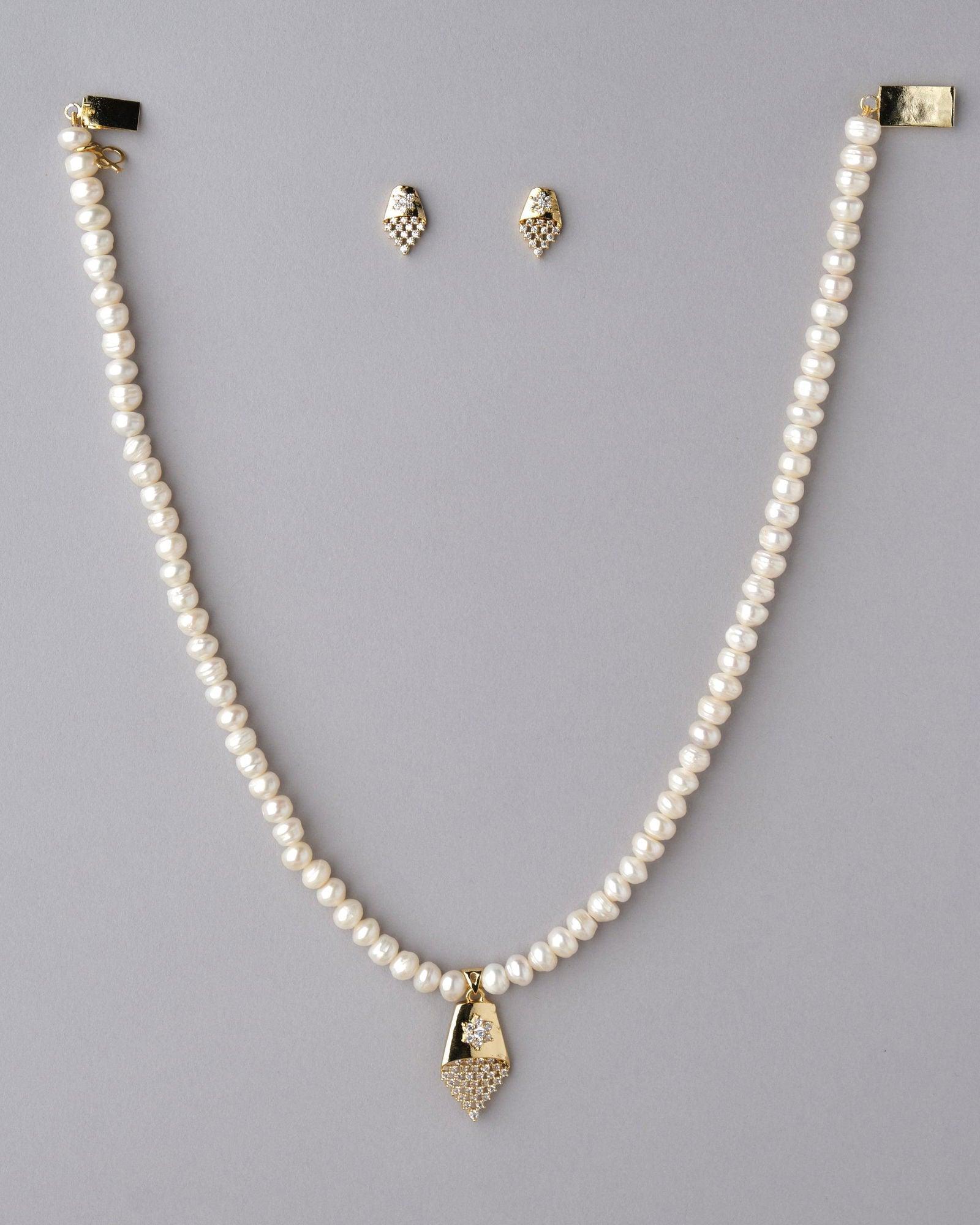 Pretty Pearl Necklace Set - Chandrani Pearls