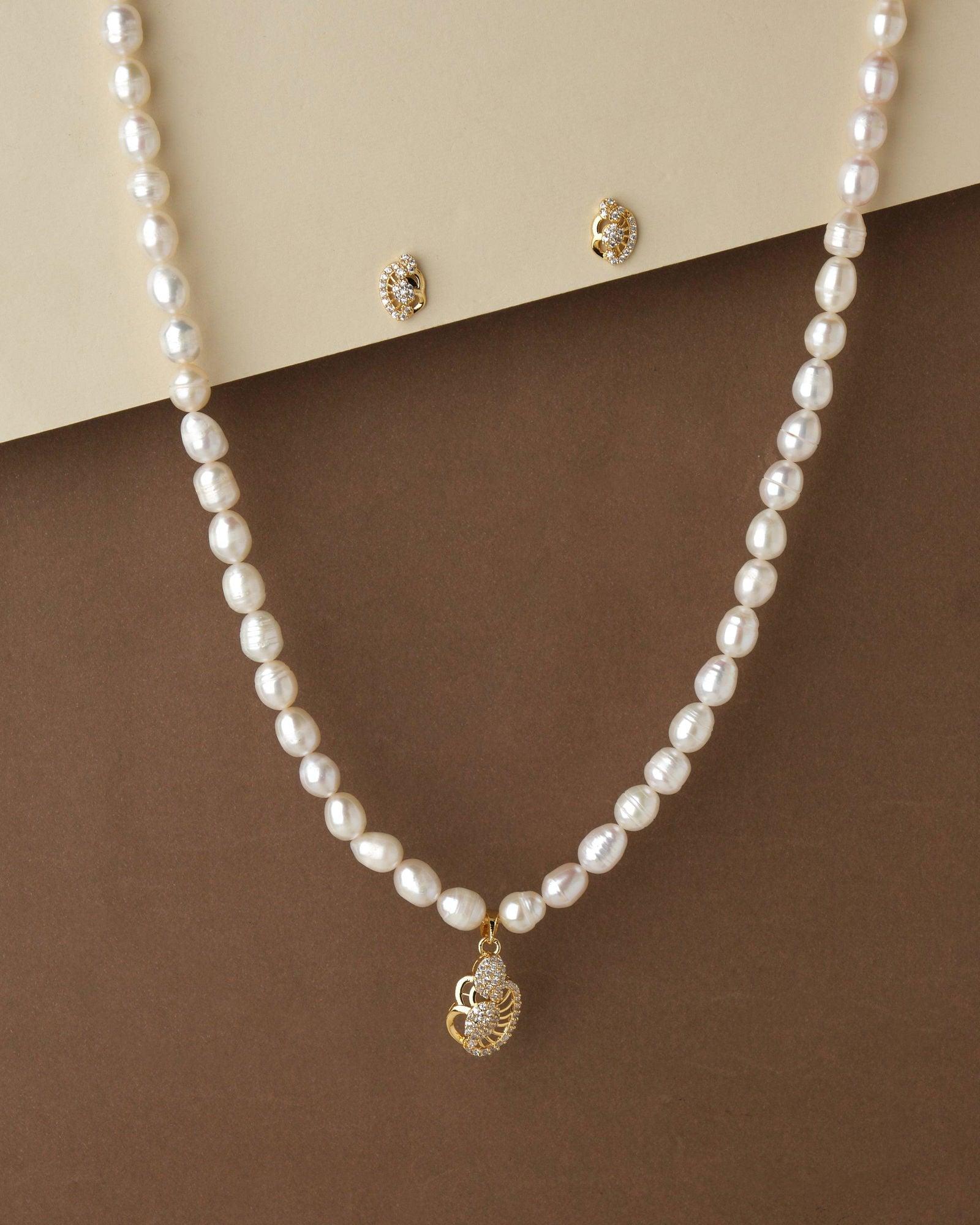 Pretty Pearl Necklace Set - Chandrani Pearls