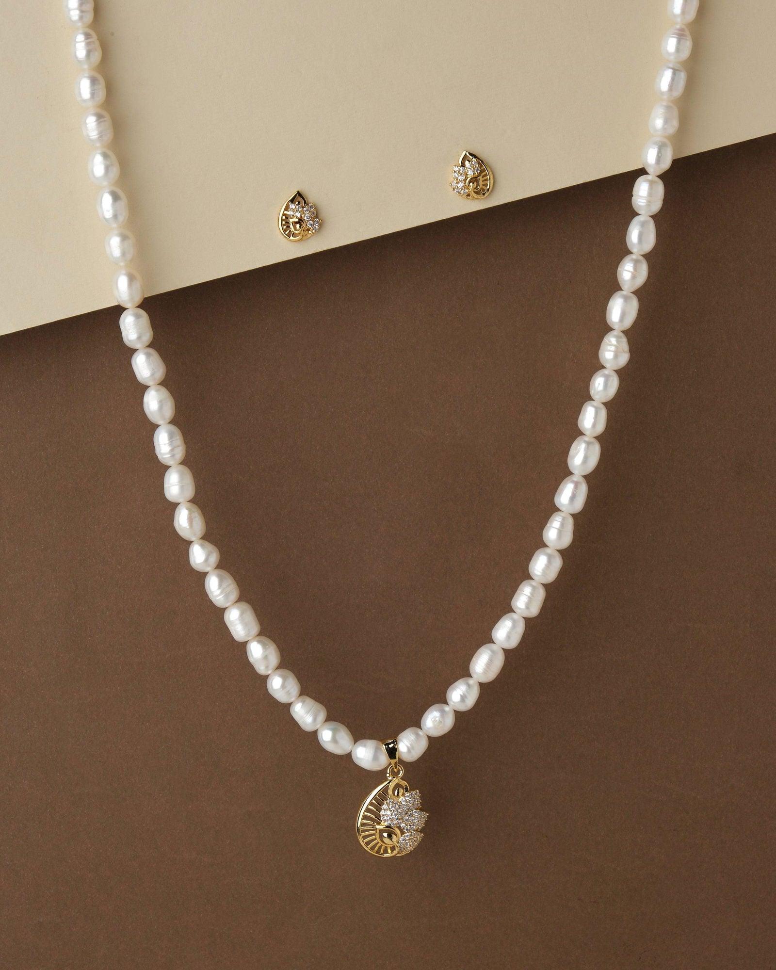 Pretty Pearl Necklace Set - Chandrani Pearls