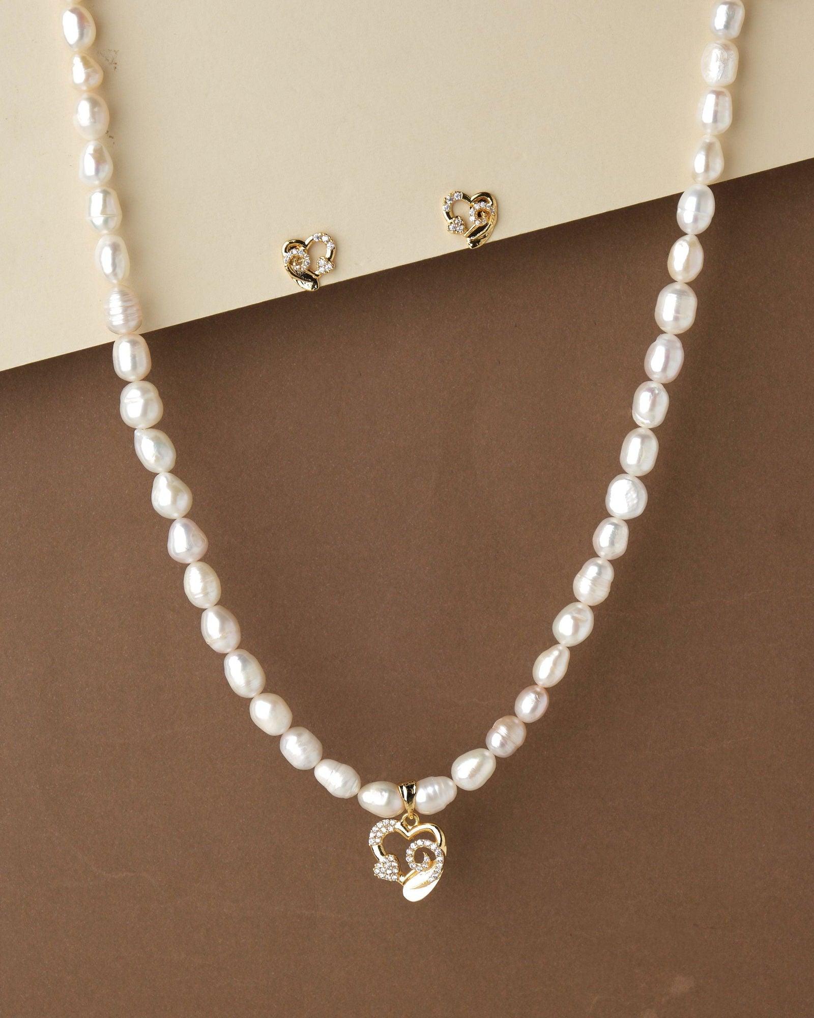 Pretty Pearl Necklace Set - Chandrani Pearls