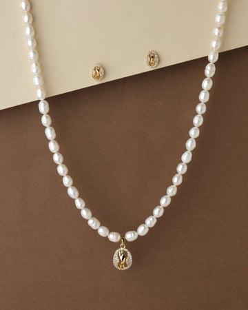 Pretty Pearl Necklace Set - Chandrani Pearls