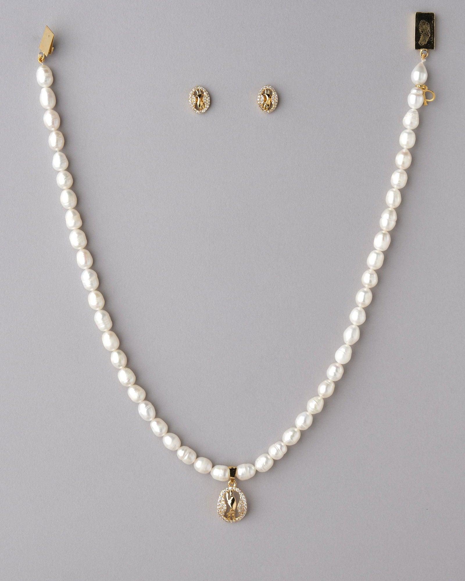 Pretty Pearl Necklace Set - Chandrani Pearls