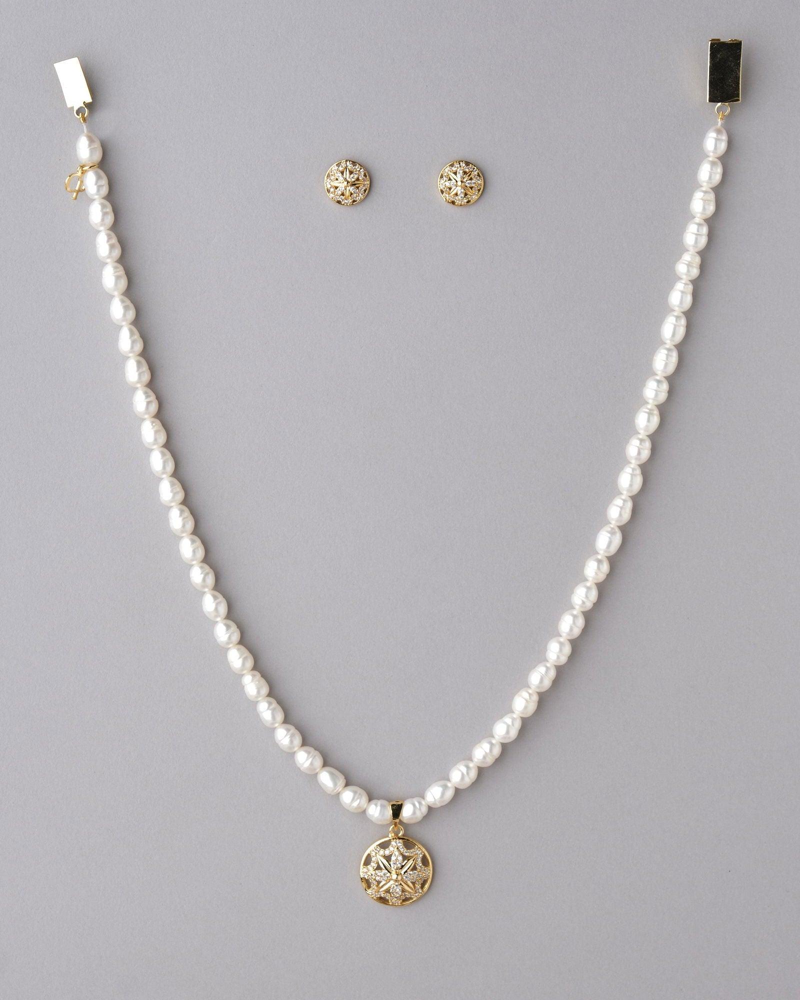 Pretty Pearl Necklace Set - Chandrani Pearls