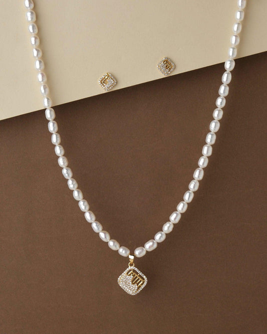 Pretty Pearl Necklace Set - Chandrani Pearls