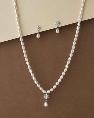 Pretty Pearl Necklace Set - Chandrani Pearls