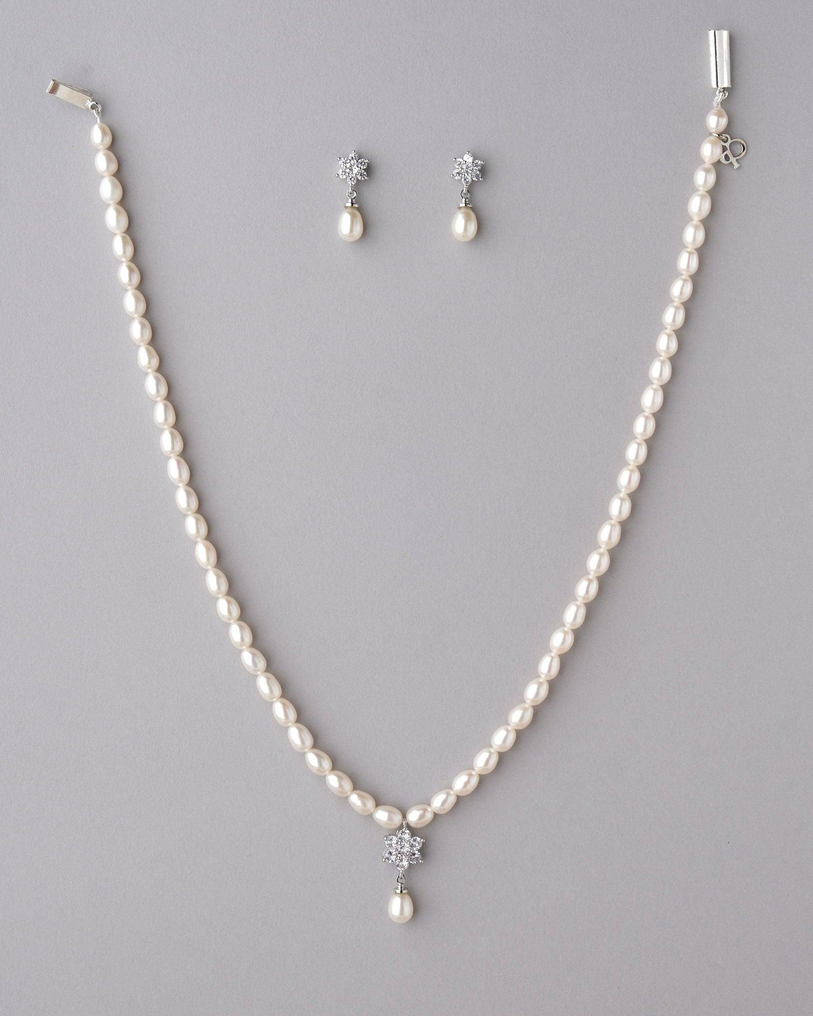 Pretty Pearl Necklace Set - Chandrani Pearls