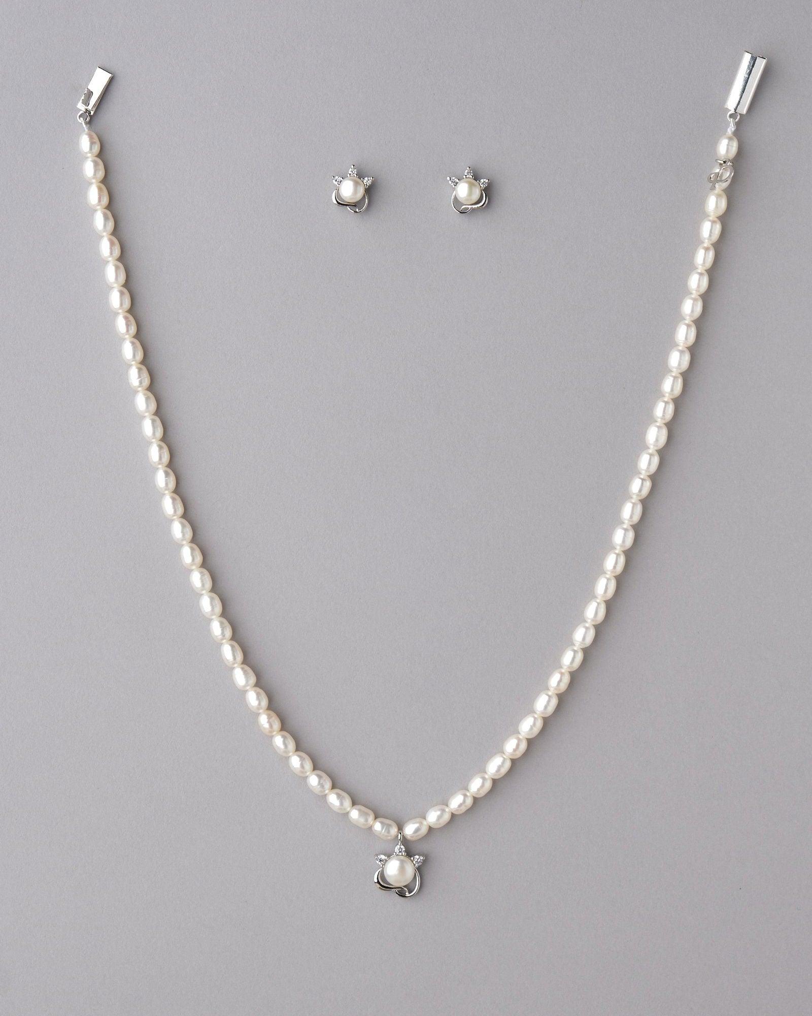 Pretty Pearl Necklace Set - Chandrani Pearls