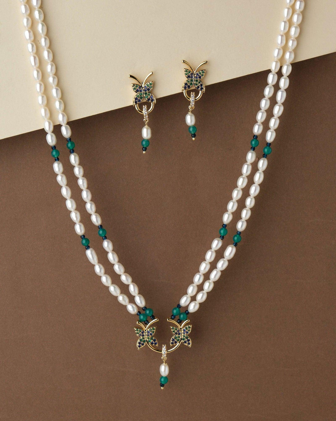 Pretty Pearl Necklace Set - Chandrani Pearls