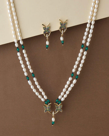 Pretty Pearl Necklace Set - Chandrani Pearls