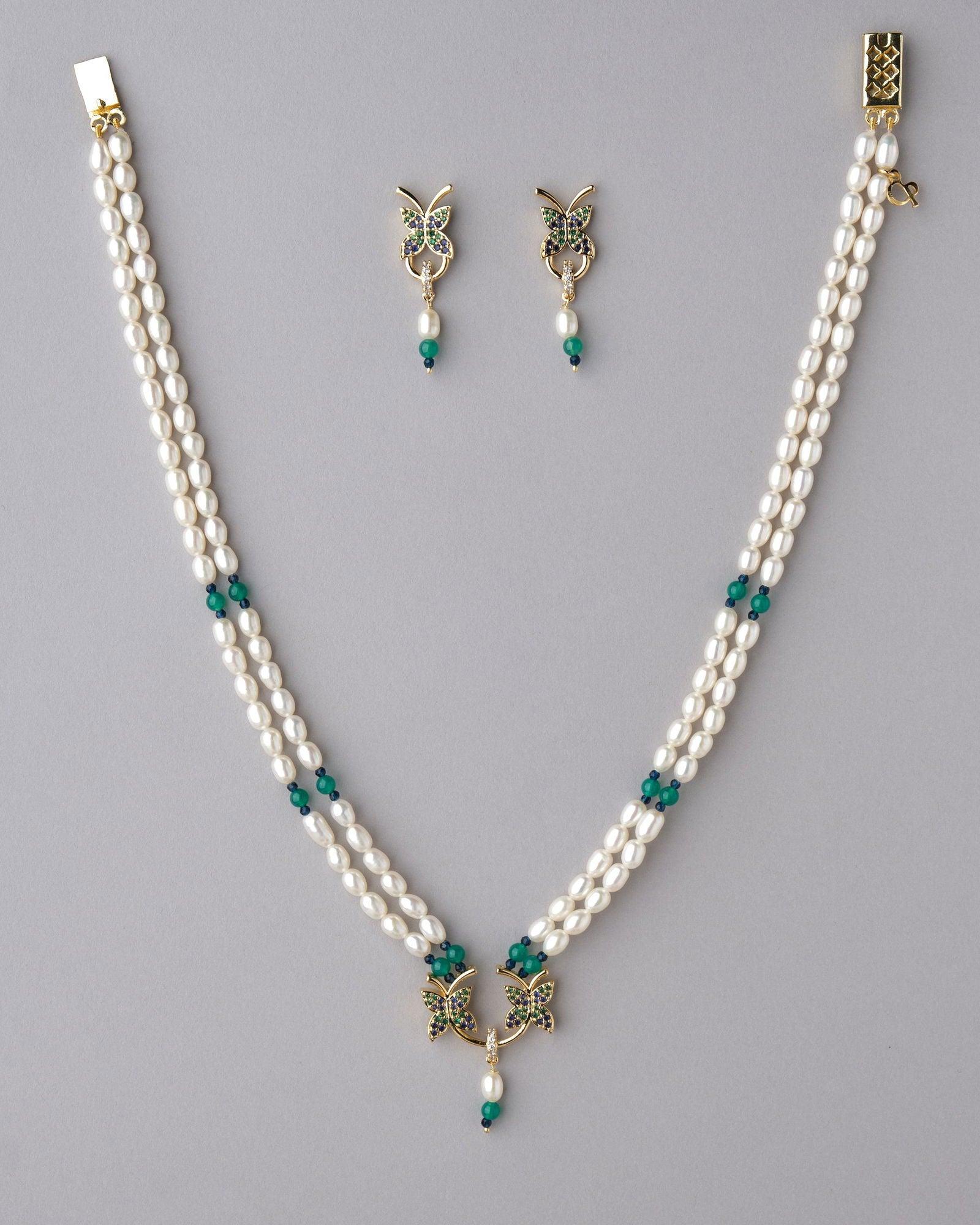 Pretty Pearl Necklace Set - Chandrani Pearls