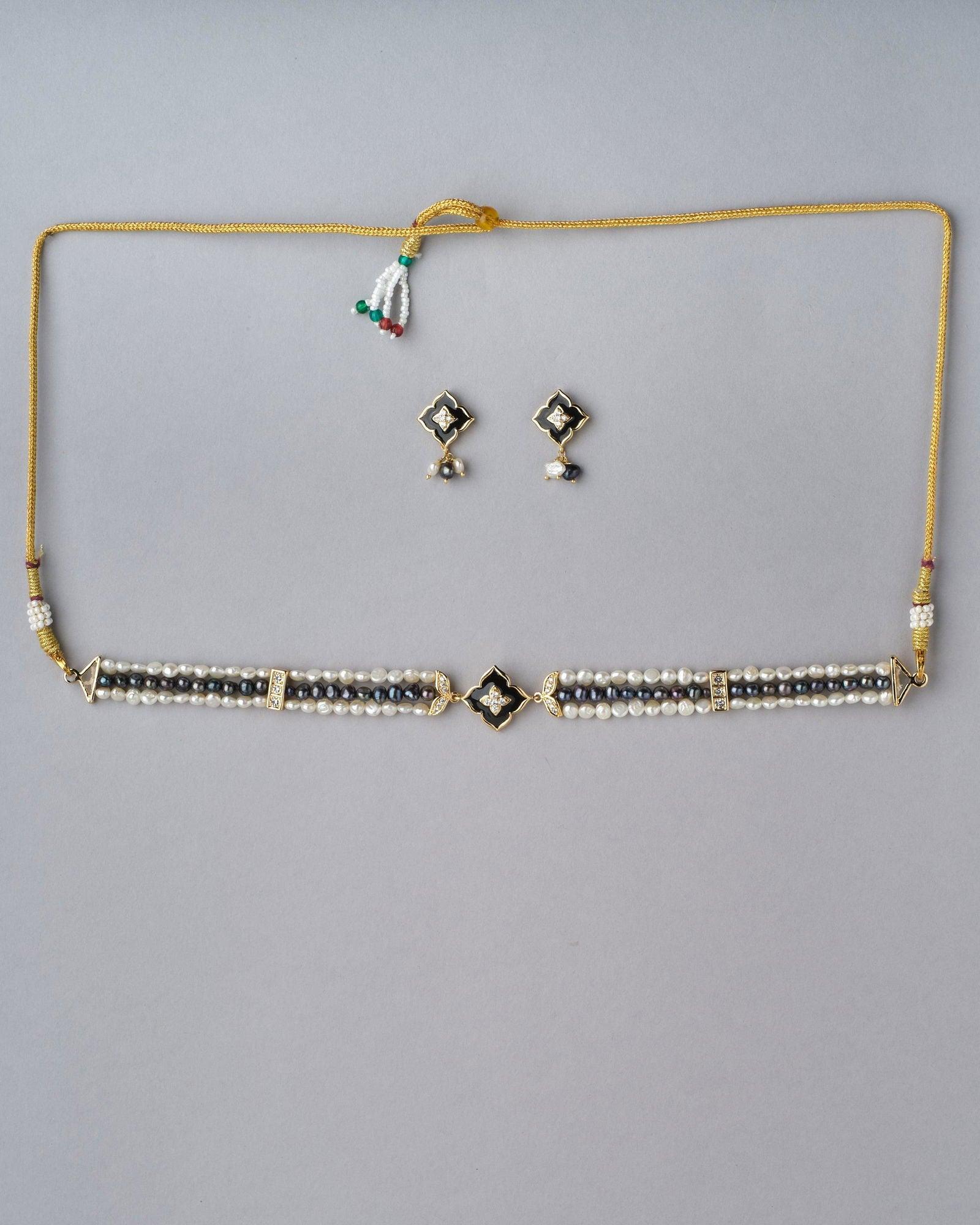 Pretty Pearl Necklace Set - Chandrani Pearls