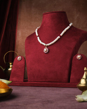 Pretty Pearl Necklace Set - Chandrani Pearls