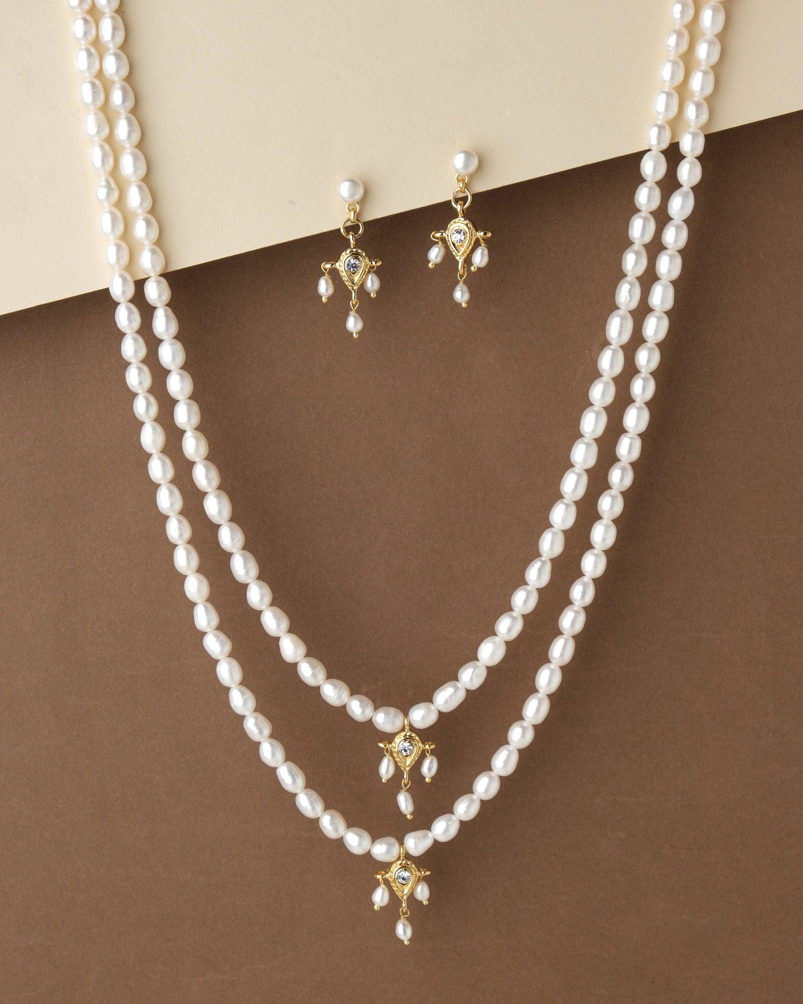 Cecilia Celestrial Freshener 2024 Pearl Necklace and Earring Set