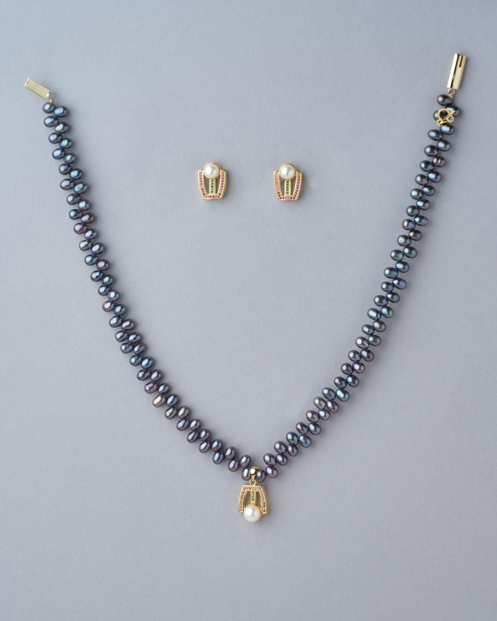 Pretty Pearl Necklace Set - Chandrani Pearls