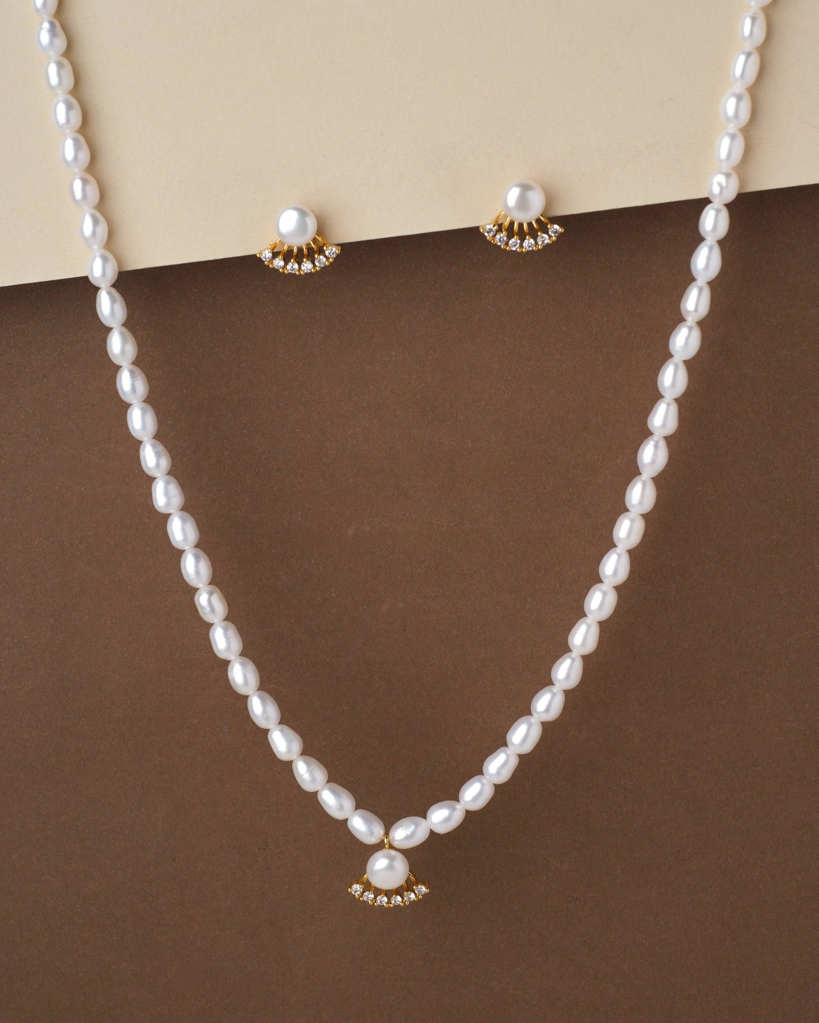 Pretty Pearl Necklace Set - Chandrani Pearls