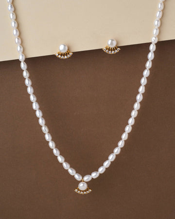 Pretty Pearl Necklace Set - Chandrani Pearls