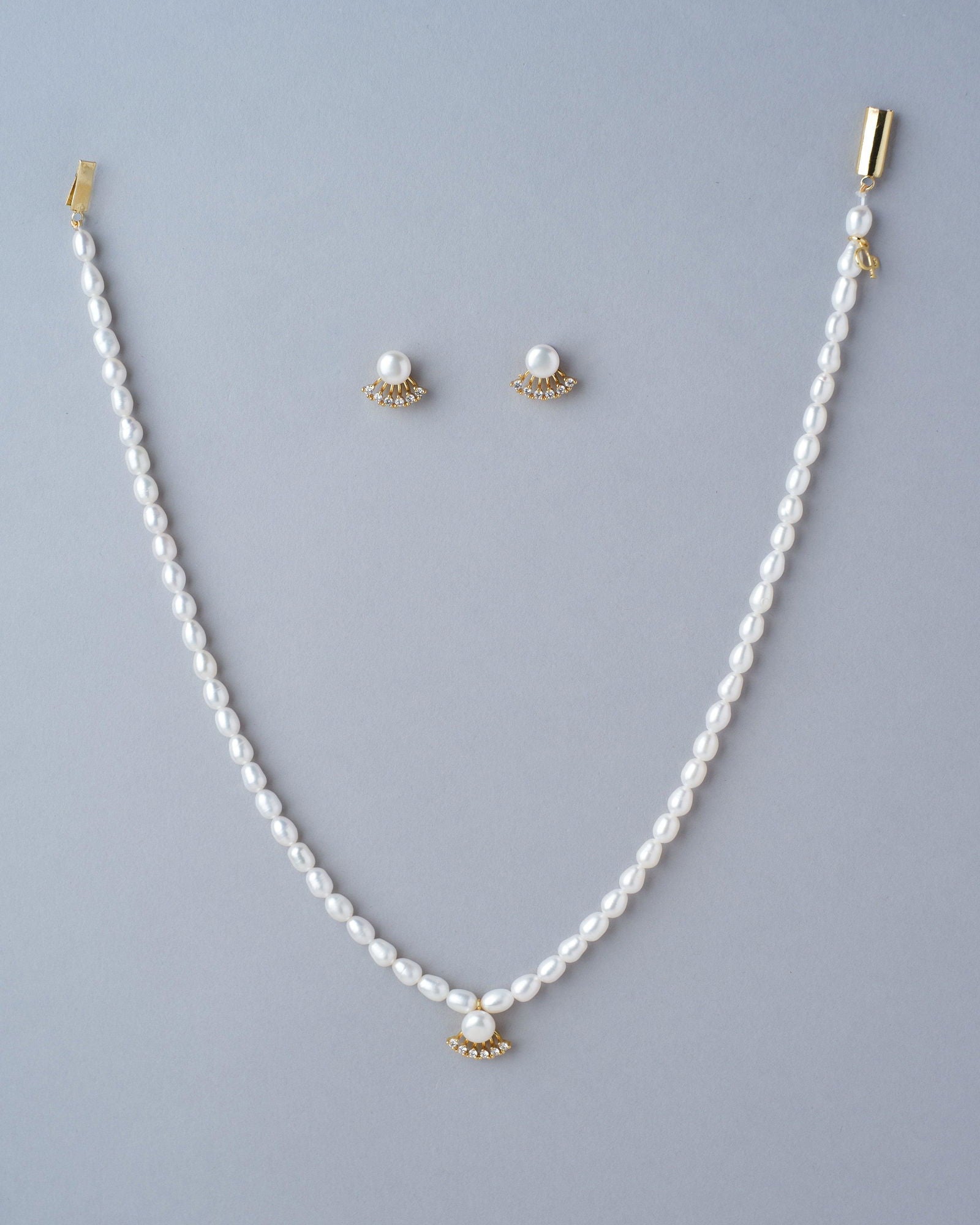 Pretty Pearl Necklace Set - Chandrani Pearls