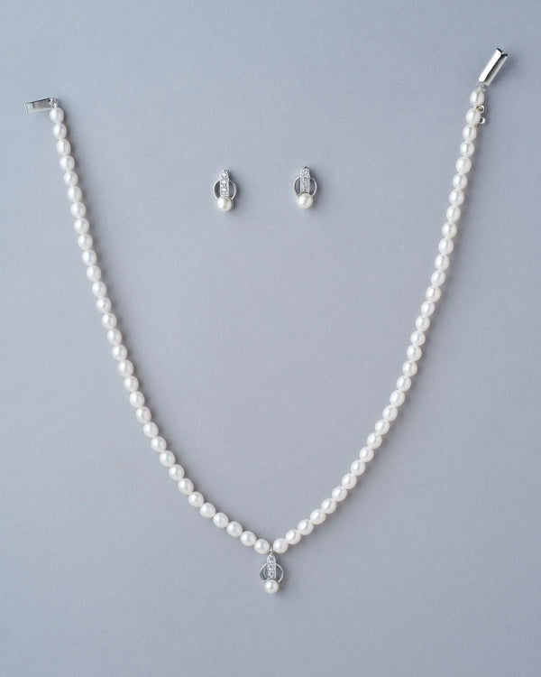 Pretty Pearl Necklace Set - Chandrani Pearls