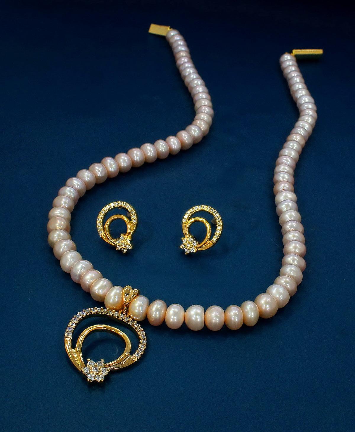 Pretty Pearl Necklace Set - Chandrani Pearls